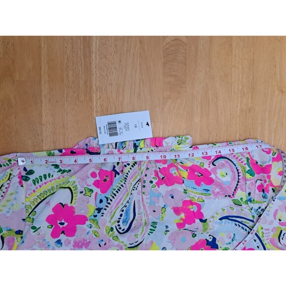 Crown & Ivy Pink Paisley Floral Short Peasant Dress 3/4 Sleeves NWT Size 1X - Picture 7 of 8